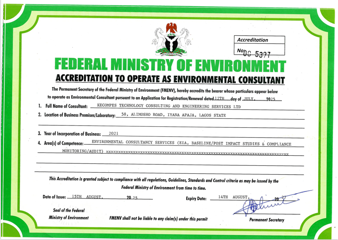 Accreditation Certificate